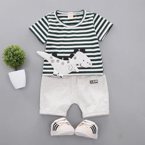 Boy's Dinosaur Short Sleeve Set