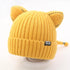 Autumn and winter children's hat wool ear protection hat scarf 18.5-21.2 inches
