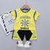 Summer children's clothing short sleeve suit two-piece set