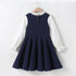 Spring and Autumn Girls Long Sleeve Dress