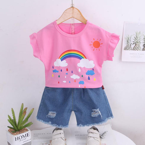 Girl's Summer Suit Two-Piece Set