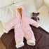 Lingge baby out of the suit jumpsuit cotton-padded jacket