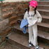 Girls' Spring Letter Print Casual Comfort Suit