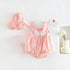 Small Fresh Bowknot Flowers Sleeveless Bag Fart Clothes Send Hat