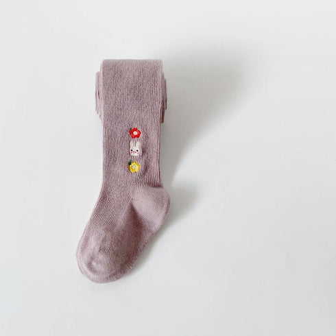 Autumn and winter children leggings embroidered pantyhose