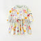 Girl's Printed Dress Spring And Autumn Long Sleeve Princess Dress