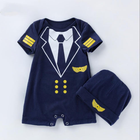 Summer baby pilot jumpsuit
