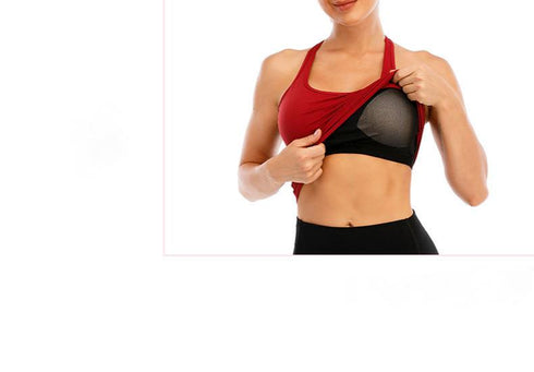 Sports Vest Women's Running Yoga Fitness Sports Bra Simple Shoulder Strap Sports Vest