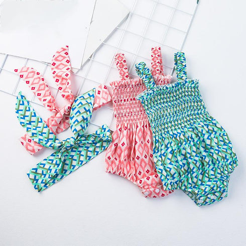 Suspender Bloomers Cute Vest Pleated Children's Jumpsuit