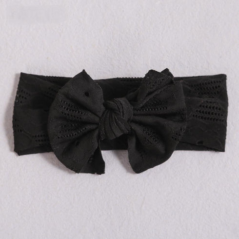 Children's Hair Band Hair Accessories Lace Elastic Bow Baby Hair Band Soft And Thin Baby Wide Headband