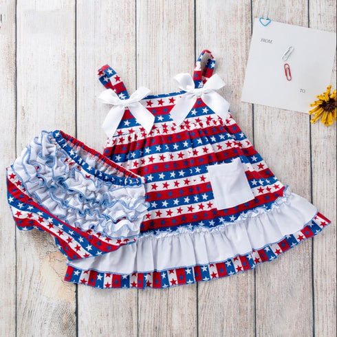 Girl's Strap Dress Set