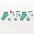 Children's Cartoon Lace Socks (five Pairs)