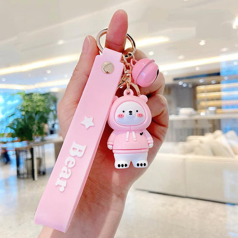 Doll Key Chain Pendant Cute Cartoon Little Yellow Duck Pendant Creative Backpack Pendant Couple Pendant