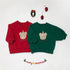 Christmas baby plus velvet sweater red cartoon bear jacket