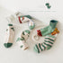 Dinosaur baby socks striped letter color matching socks