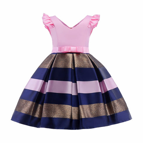 European And American Girls Dress Striped Dress Dress Dress Princess Dress
