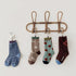 Retro wave baby socks squirrel wave point color matching socks