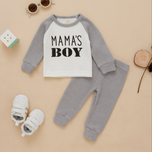 Boy's Alphabet Long Sleeve Set
