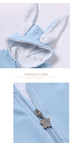 Autumn And Winter Baby Children's Clothing Rabbit Ear Jumpsuit Plus Velvet To Keep Warm