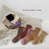 Solid color double stitch lace children's socks agaric curling girl socks