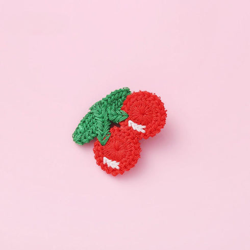 Cute Baby Hair Accessories Hand Woven Small Hairpin Fruit Word Clip