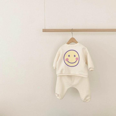 Children's Suit Smiley Print Suit