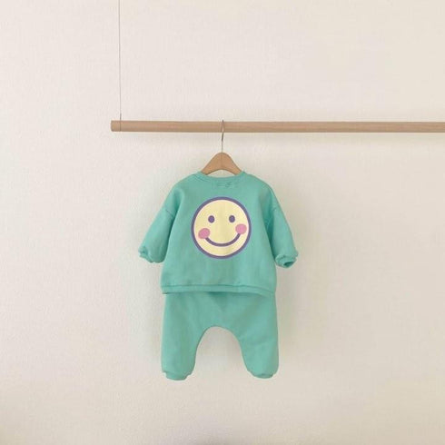 Children's Suit Smiley Print Suit