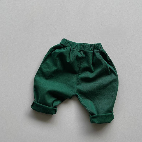 Thin velvet warm wide leg pants