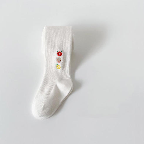 Autumn and winter children leggings embroidered pantyhose