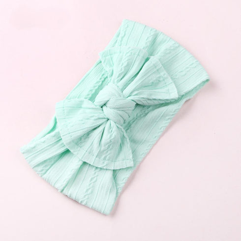 Baby Hair Band Jacquard Wide Edge Bow Children's Hair Band