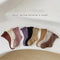 Solid color double stitch lace children's socks agaric curling girl socks