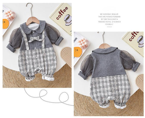 Baby's Autumn Jumpsuit Baby Girl's Ha Jacket Gown
