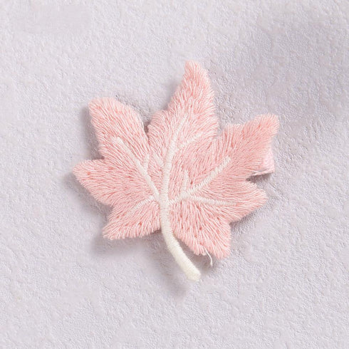 6-color Cloth Maple Leaf Hairpin Simple Girl Side Clip Back Of Head Clip