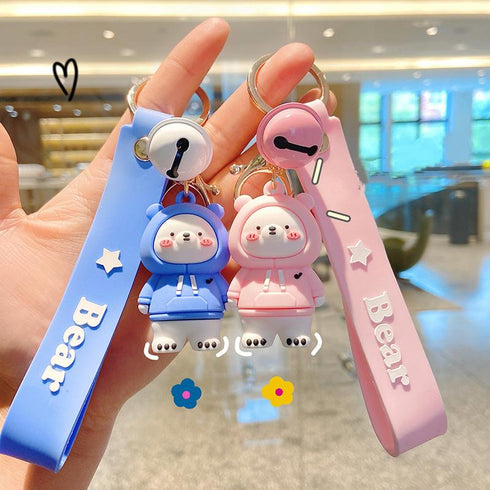 Doll Key Chain Pendant Cute Cartoon Little Yellow Duck Pendant Creative Backpack Pendant Couple Pendant