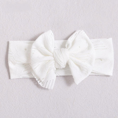Children's Hair Band Hair Accessories Lace Elastic Bow Baby Hair Band Soft And Thin Baby Wide Headband