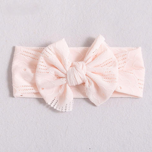 Children's Hair Band Hair Accessories Lace Elastic Bow Baby Hair Band Soft And Thin Baby Wide Headband