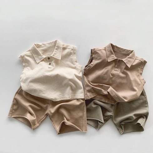 Children's Sleeveless Vest Cotton Loose Casual T-shirt