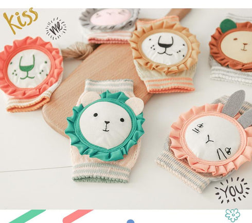 Cotton Knee Pad Cartoon Breathable Newborn Baby Crawling Knee Pad