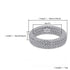 925 silver micro inlaid zircon ring sterling silver jewelry hip hop personality men's ring