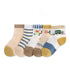Five Pairs Of Children's Breathable Cartoon Mesh Socks