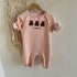 Children's climbing clothes winter clothes plus velvet warm baby jumpsuit