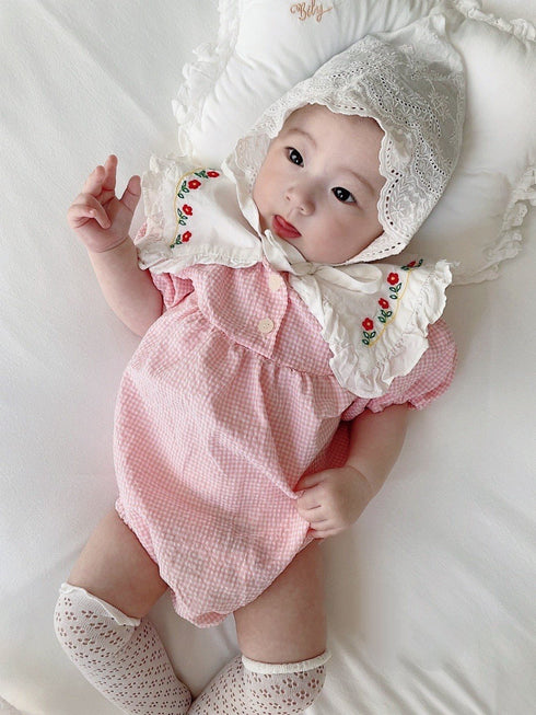 Large Lapel Creeper Summer Short Sleeve Jumpsuit