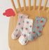 Children's socks autumn and winter cartoon wooden ear children's socks
