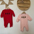 Children's climbing clothes winter clothes plus velvet warm baby jumpsuit