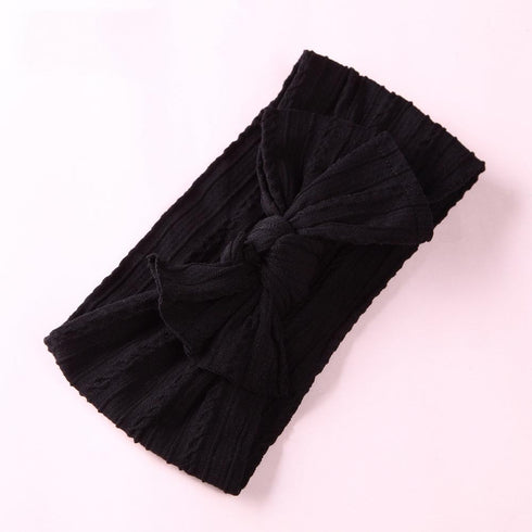 Baby Hair Band Jacquard Wide Edge Bow Children's Hair Band
