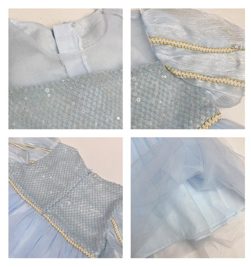 Summer New Girls Style Princess Dress Girls Party Mesh Dress