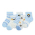 Five Pairs Of Children's Breathable Cartoon Mesh Socks