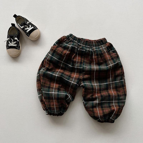 Cashmere Warm Plaid Pants