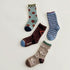 Retro wave baby socks squirrel wave point color matching socks
