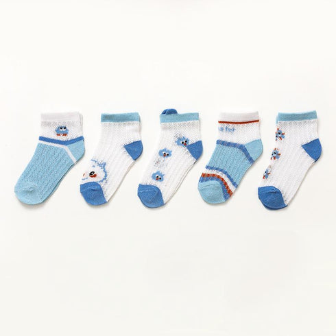 Children's Cartoon Lace Socks (five Pairs)
